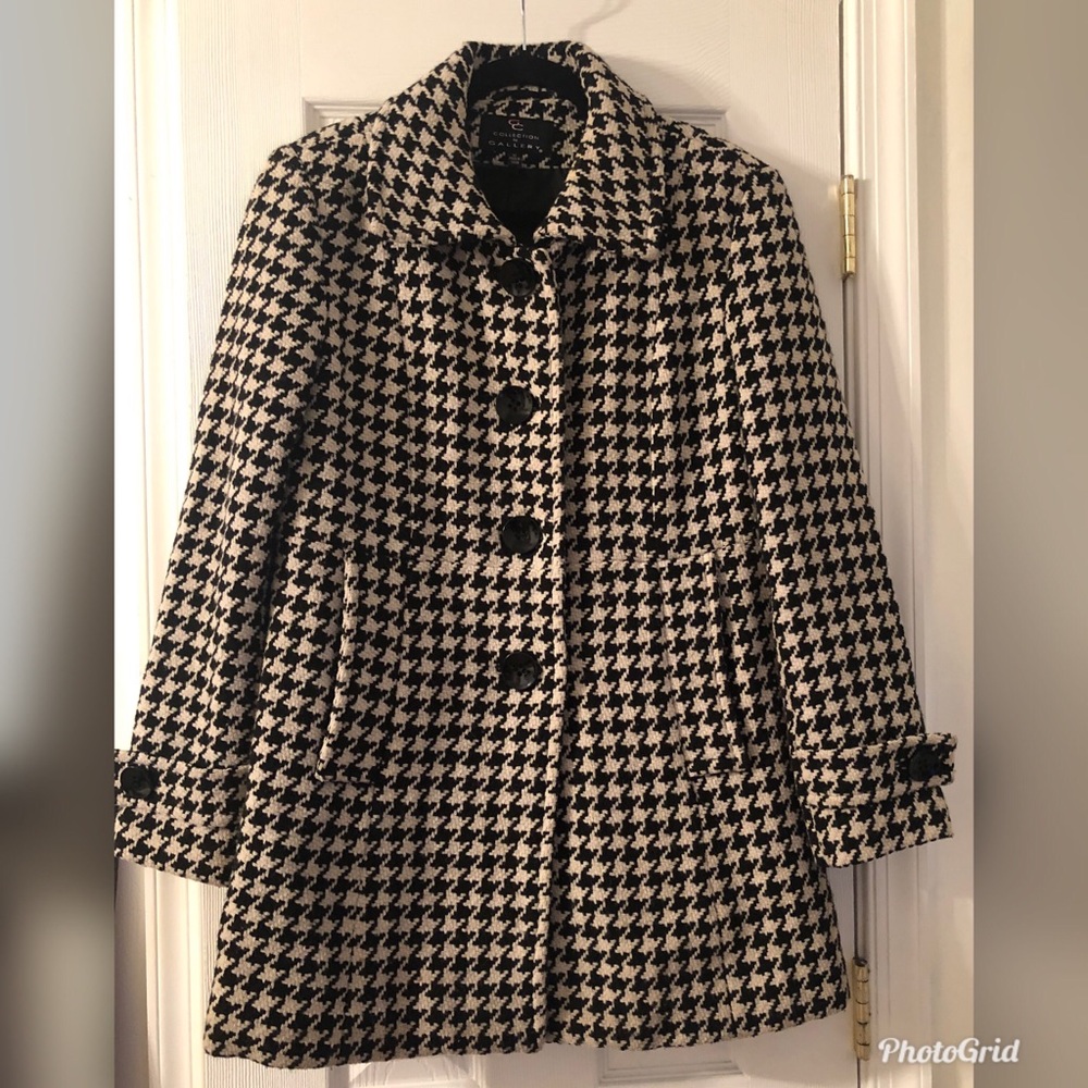 Plaid Pea coat